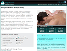 Tablet Screenshot of bodykneadstherapy.com